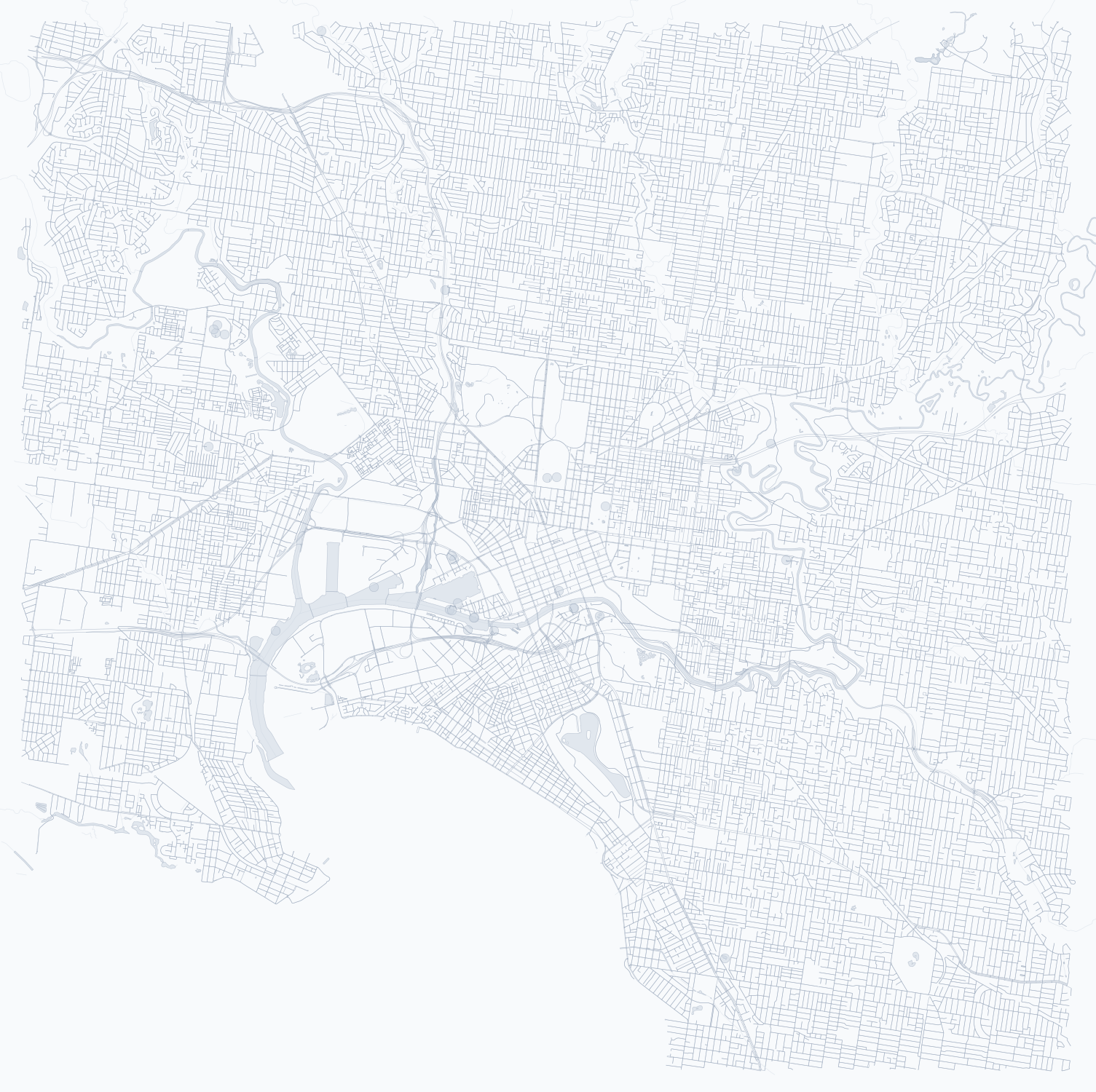 Melbourne street map