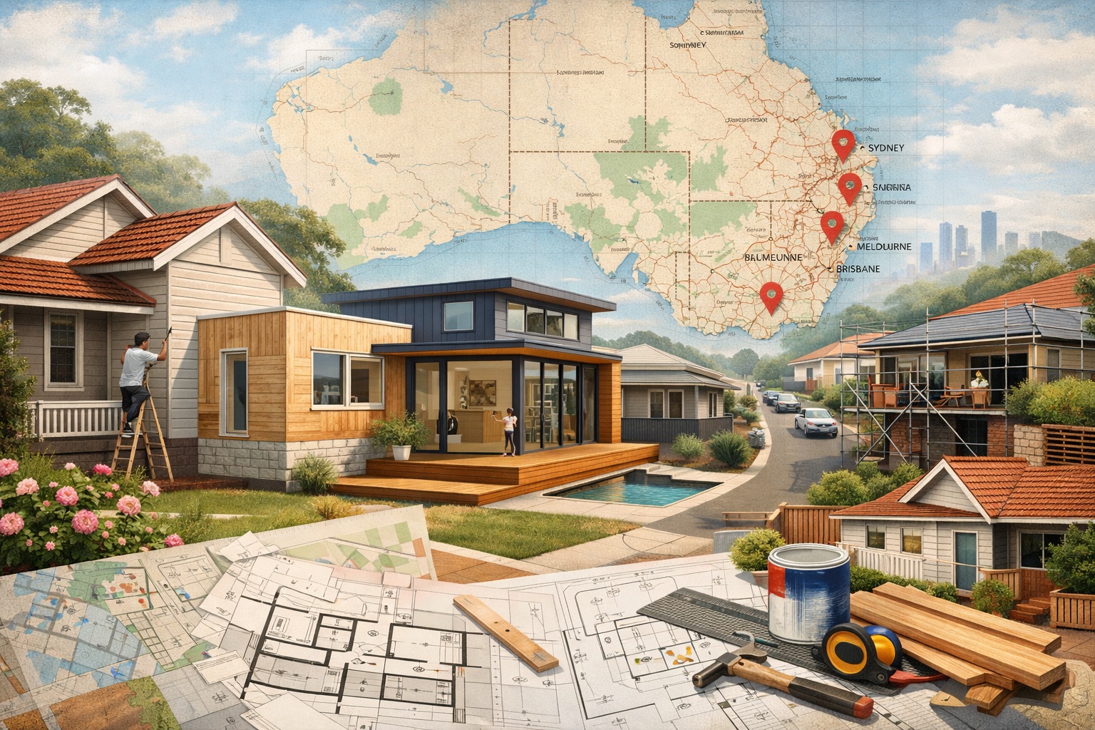 Renovation hotspots across Australian suburbs