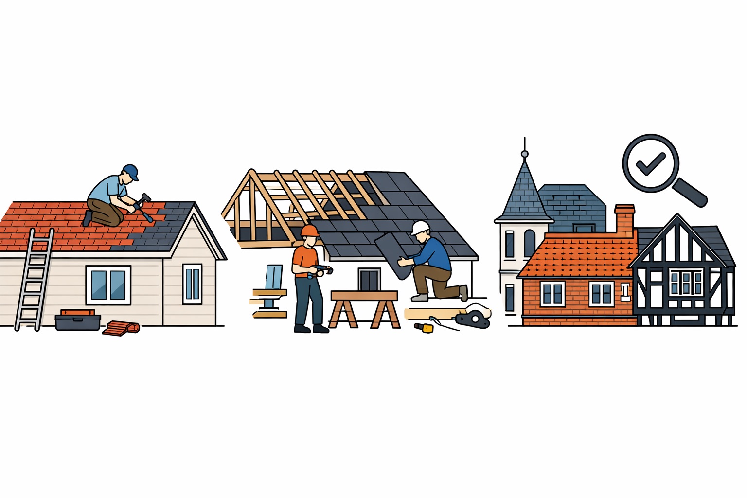 Roofing permit decision path