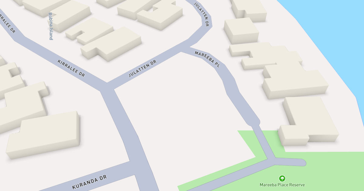 Satellite view of 1 Julatten Drive, ROBINA QLD 4226