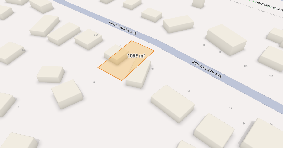 Satellite view of 10 Kenilworth Avenue, FRANKSTON VIC 3199