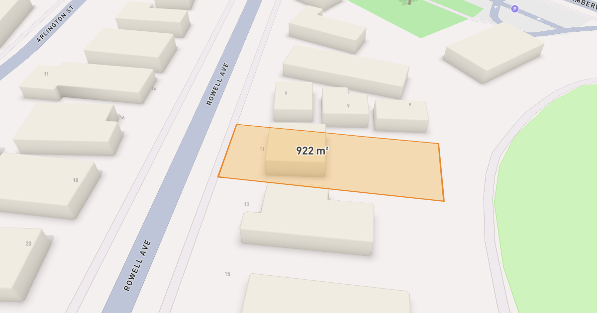 Satellite view of 11 Rowell Avenue, CAMBERWELL VIC 3124