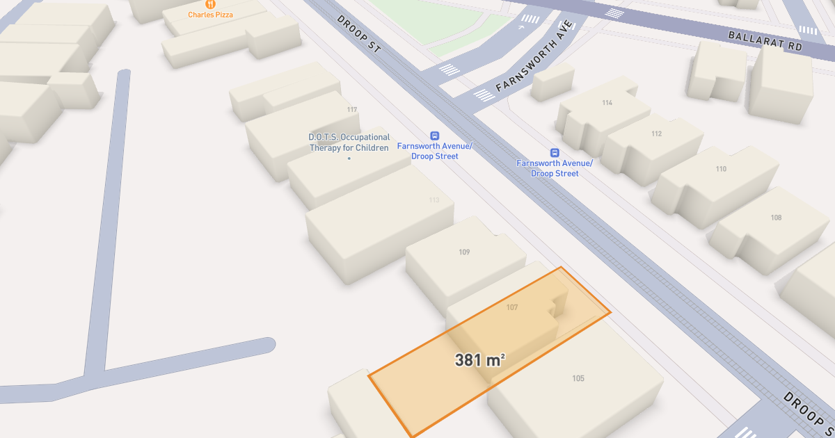 Satellite view of 113 Droop Street, FOOTSCRAY VIC 3011