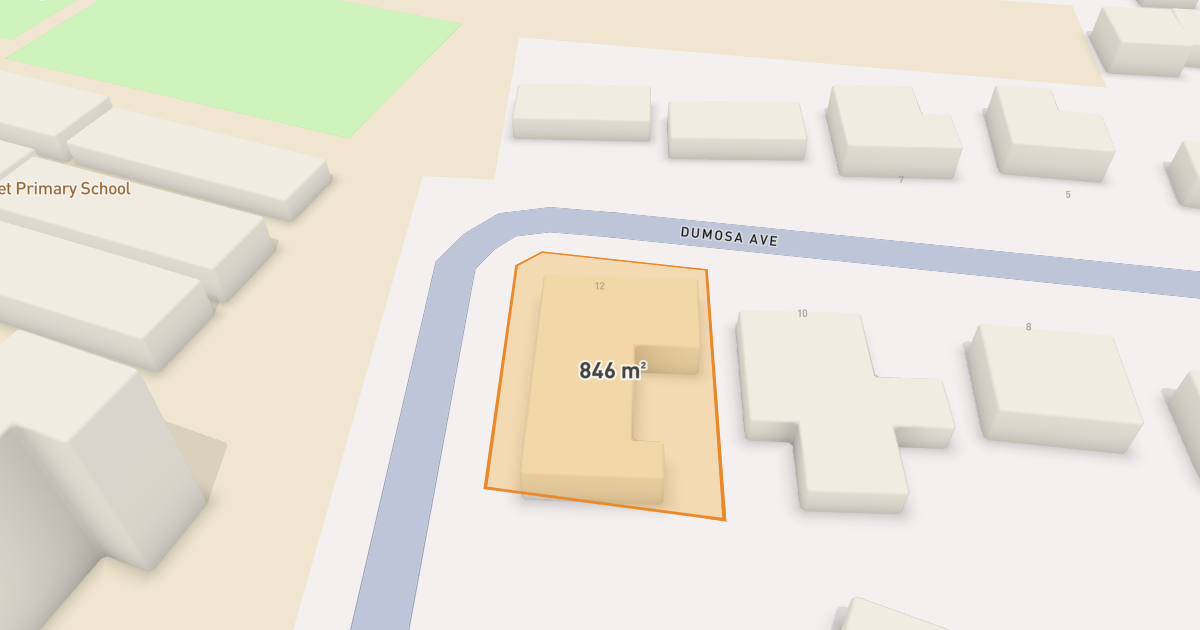 Satellite view of 12 Dumosa Avenue, CROYDON VIC 3136