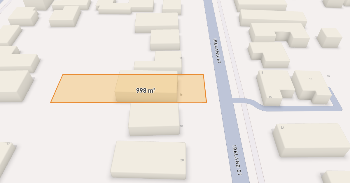 Satellite view of 16 Ireland Street, RINGWOOD VIC 3134
