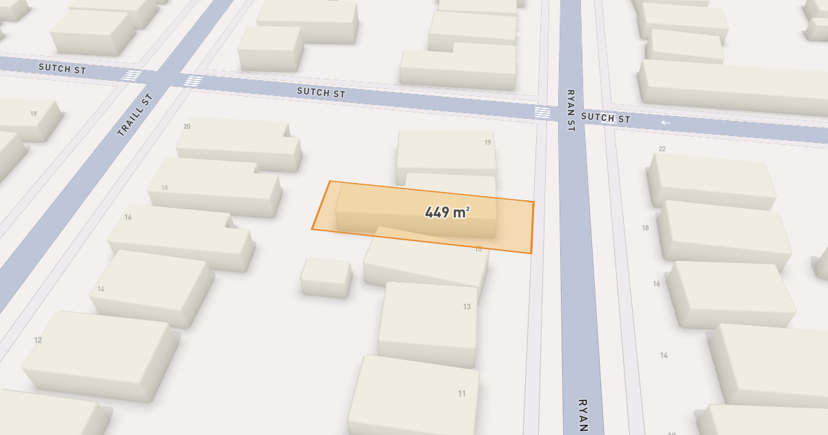 Satellite view of 17 Ryan Street, NORTHCOTE VIC 3070