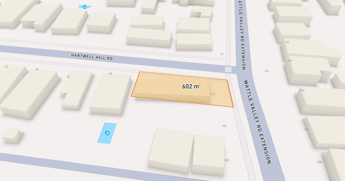 Satellite view of 179 Wattle Valley Road, CAMBERWELL VIC 3124