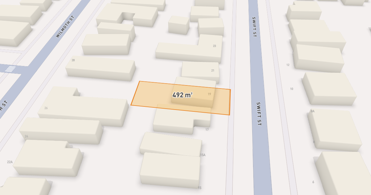 Satellite view of 19 Swift Street, NORTHCOTE VIC 3070