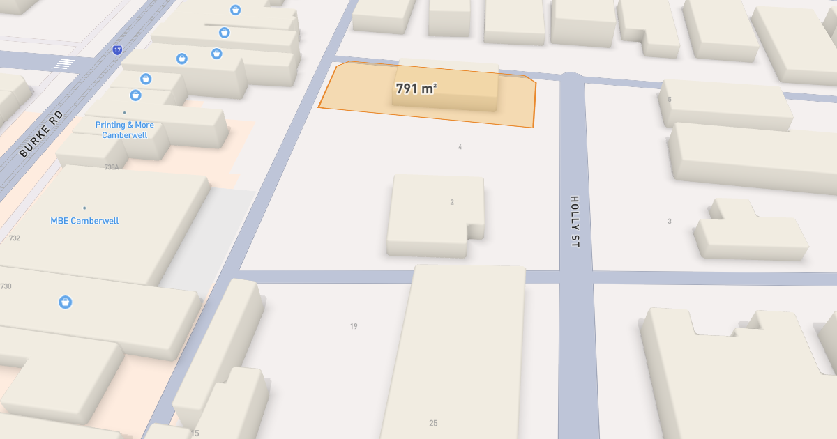 Satellite view of 2 Holly Street, CAMBERWELL VIC 3124