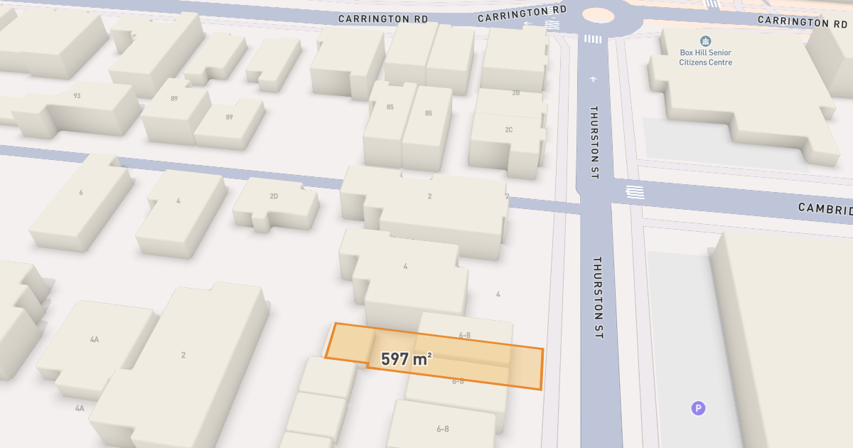 Satellite view of 2 Thurston Street, BOX HILL VIC 3128