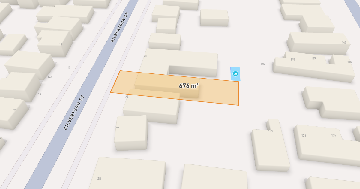 Satellite view of 22 Gilbertson Street, ESSENDON VIC 3040