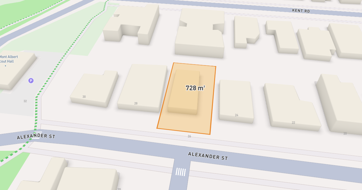Satellite view of 26 Alexander Street, BOX HILL VIC 3128
