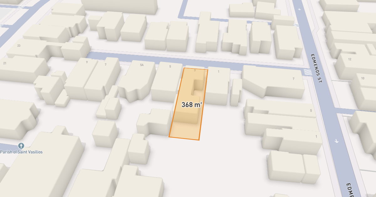 Satellite view of 3 Louisa Street, BRUNSWICK VIC 3056