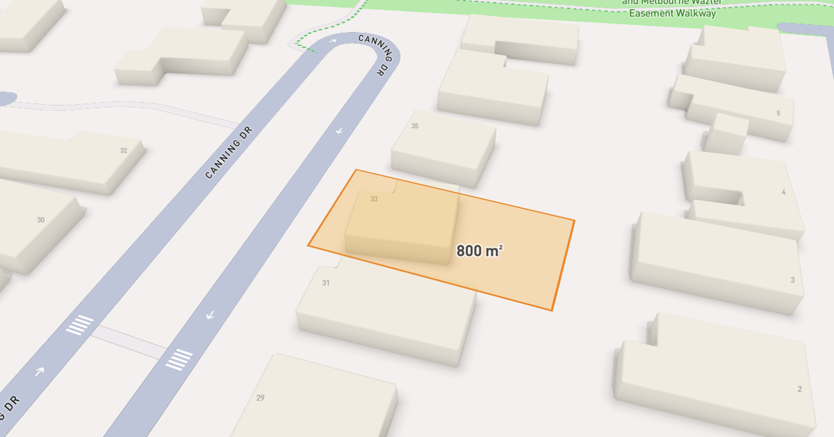 Satellite view of 33 Canning Drive, BERWICK VIC 3806