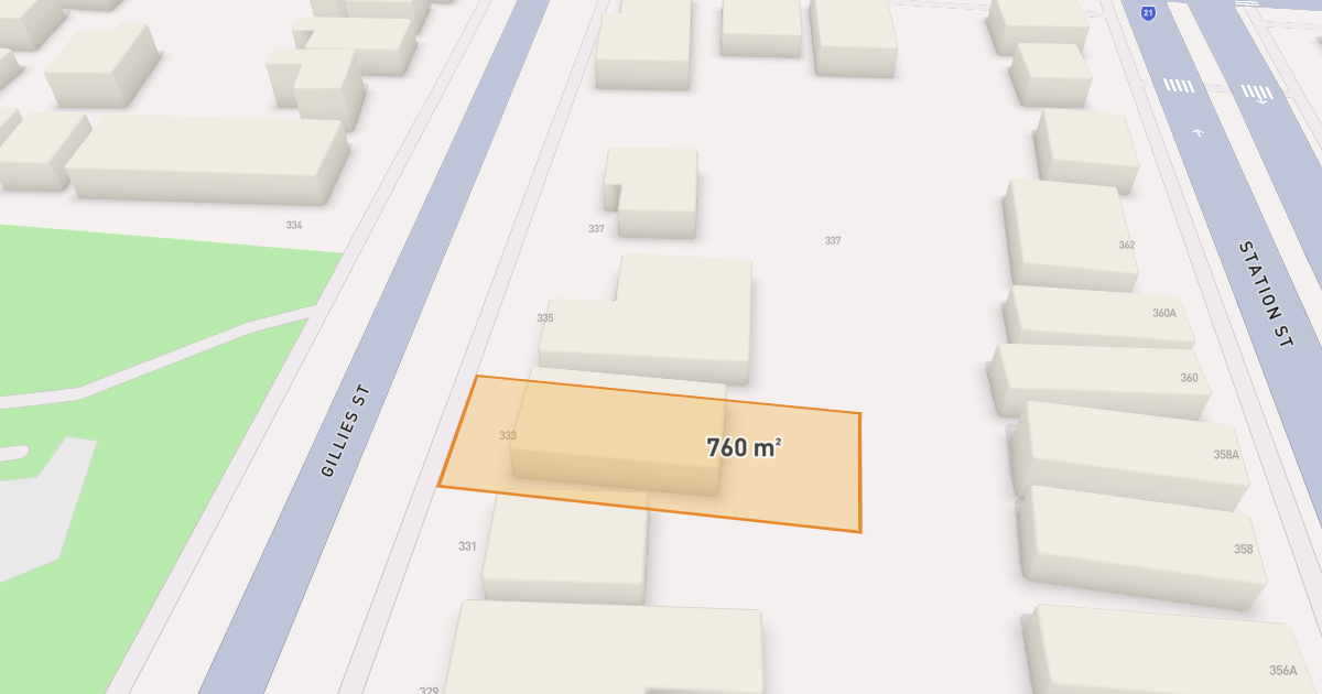 Satellite view of 335 Gillies Street, THORNBURY VIC 3071