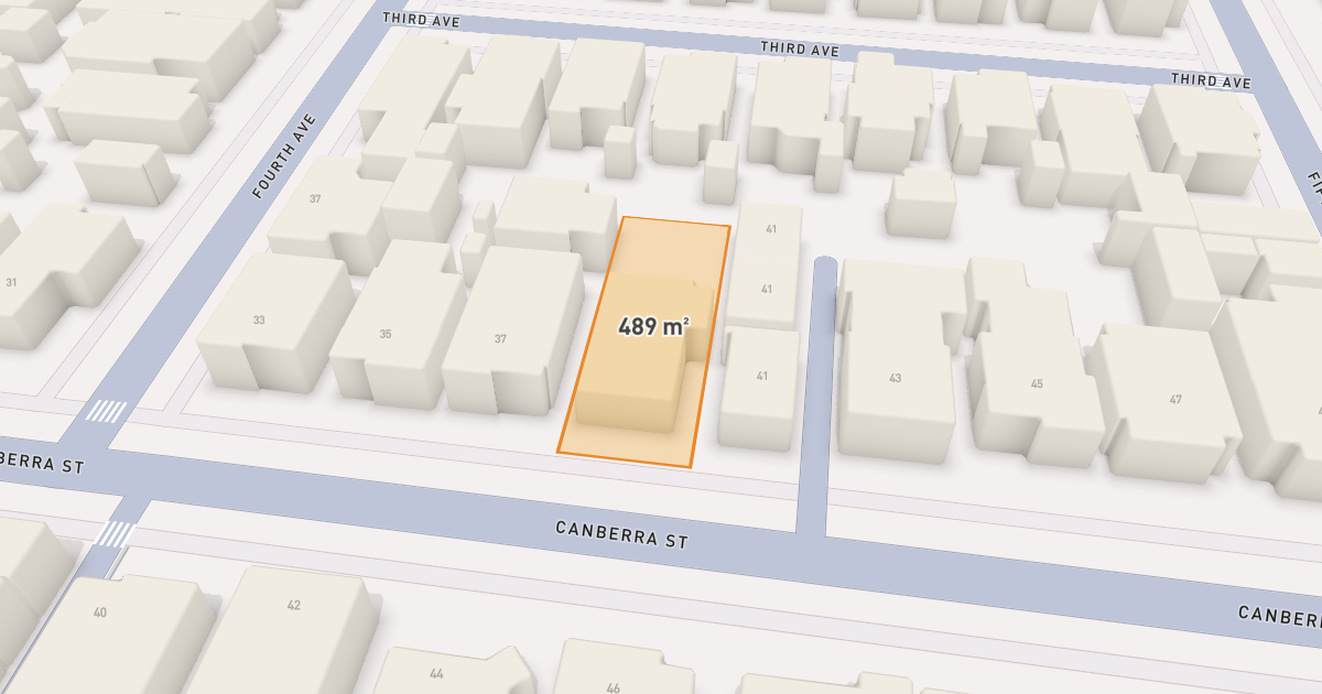 Satellite view of 39 Canberra Street, BRUNSWICK VIC 3056