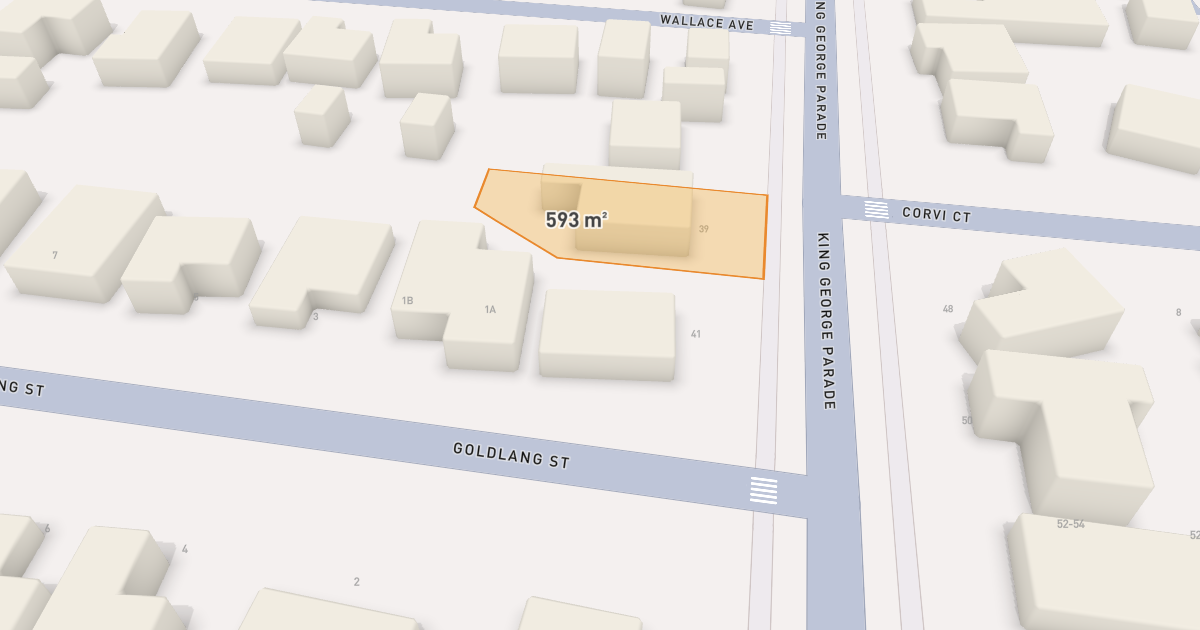 Satellite view of 41 King George Parade, DANDENONG VIC 3175