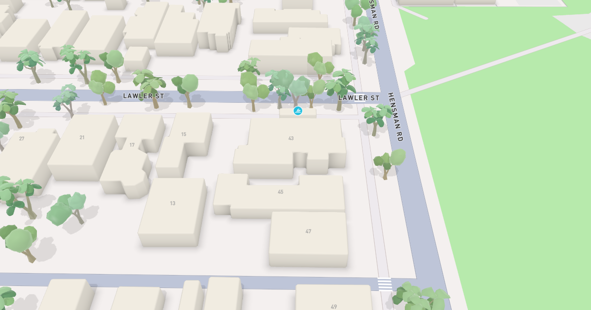 Satellite view of 43 Hensman Road, SUBIACO WA 6008