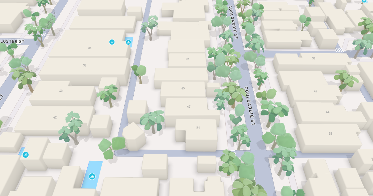 Satellite view of 45 Coolgardie Street, SUBIACO WA 6008