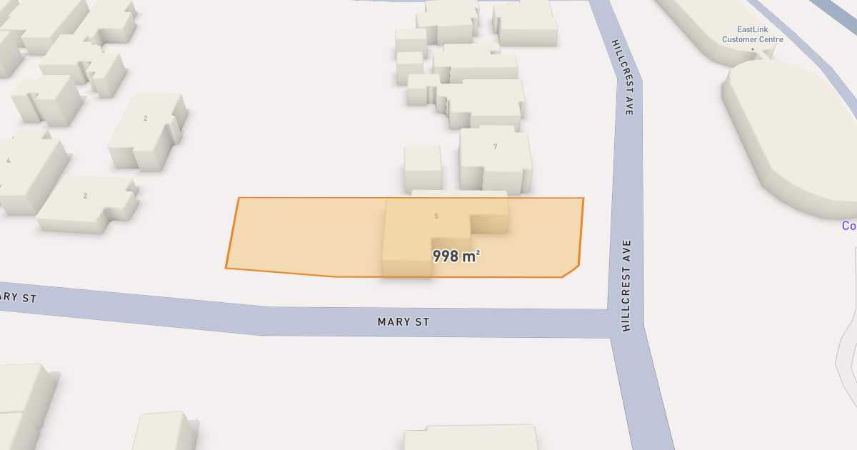 Satellite view of 5 Hillcrest Avenue, RINGWOOD VIC 3134