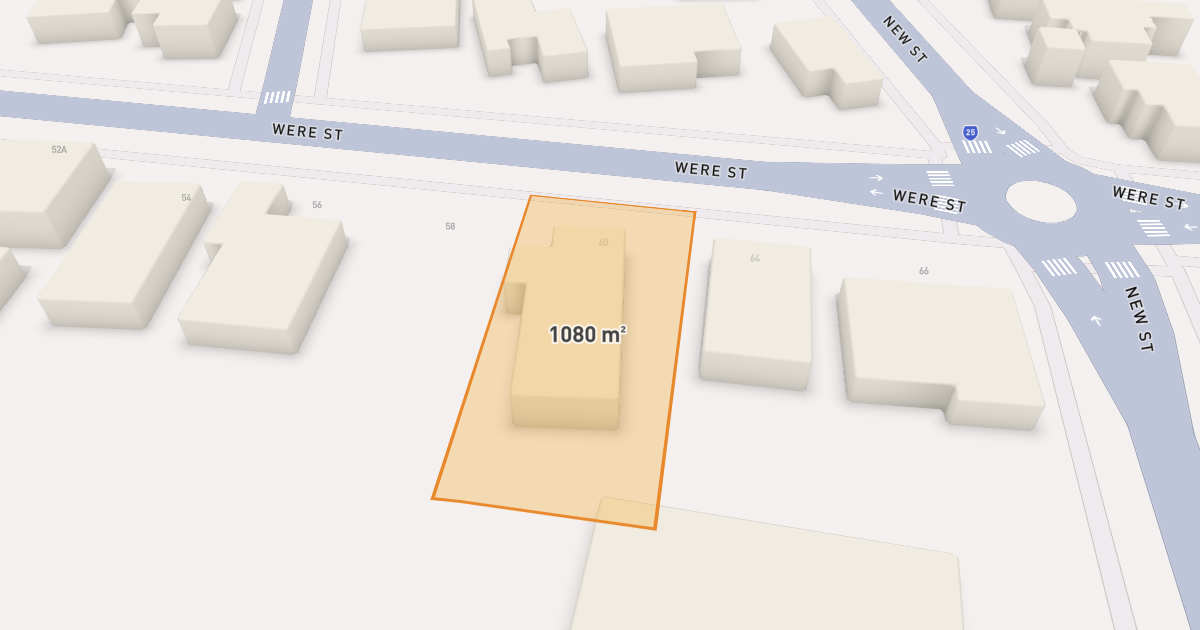 Satellite view of 60 Were Street, BRIGHTON VIC 3186