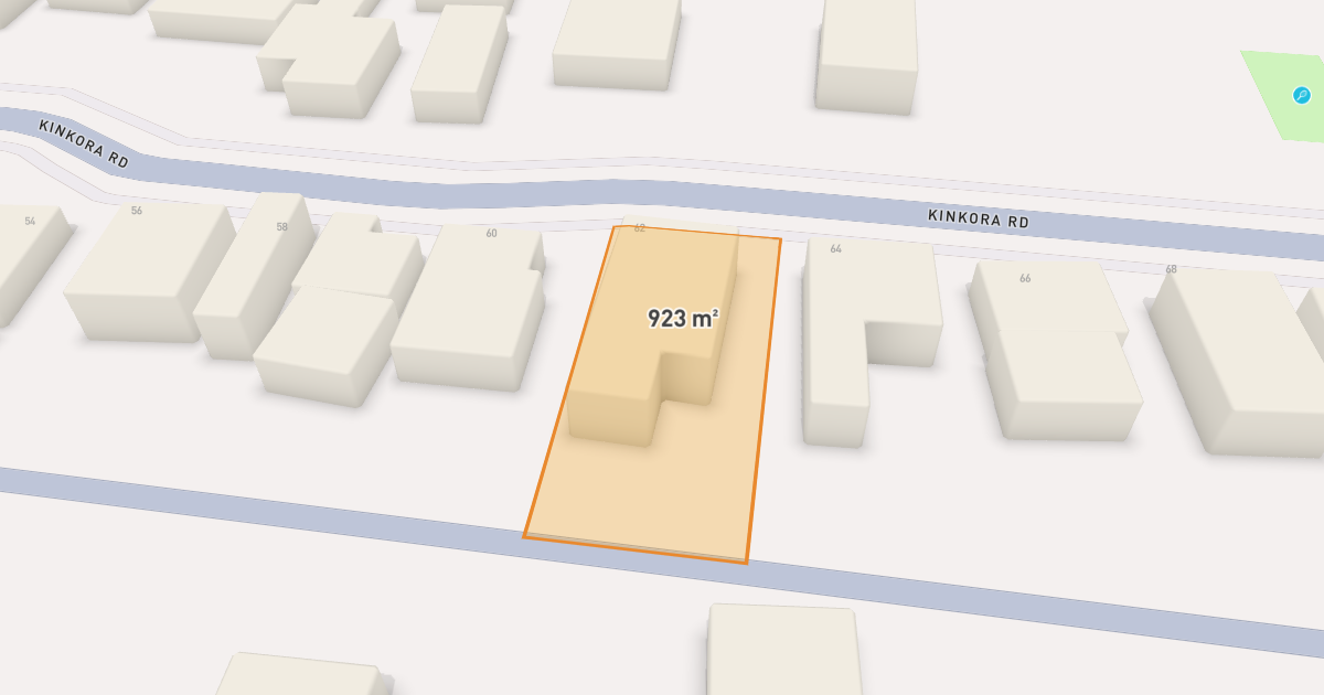 Satellite view of 62 Kinkora Road, HAWTHORN VIC 3122