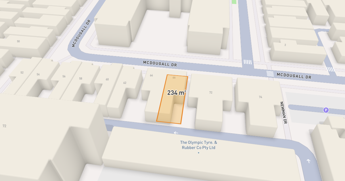Satellite view of 66 McDougall Drive, FOOTSCRAY VIC 3011