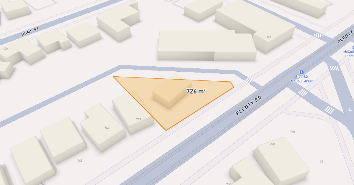 Satellite view of 751 Plenty Road, RESERVOIR VIC 3073