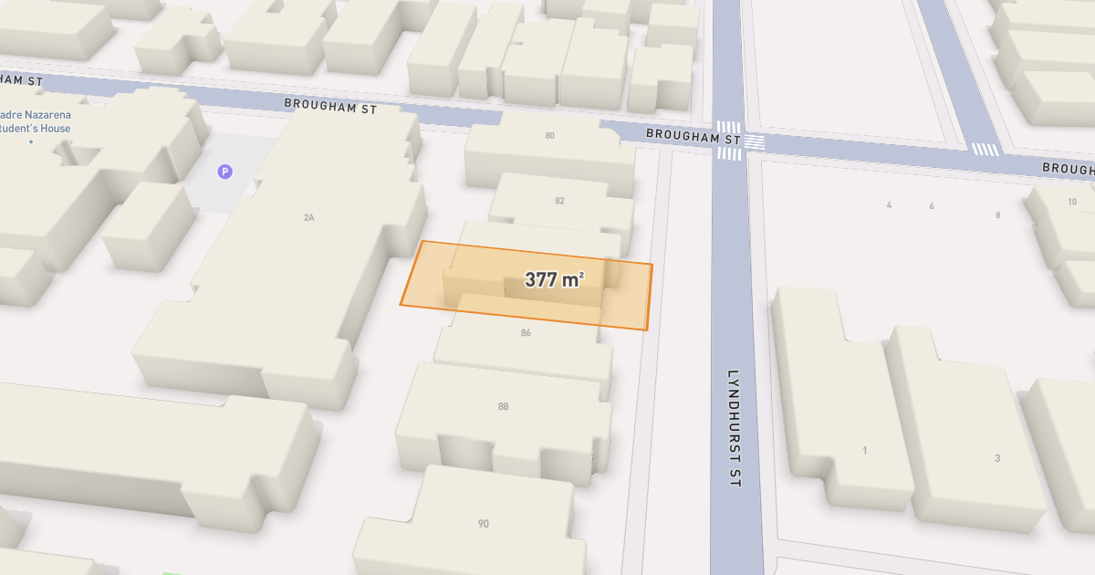 Satellite view of 84 Lyndhurst Street, RICHMOND VIC 3121