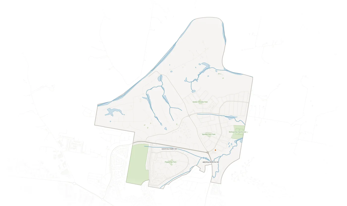 Aberglasslyn urban fabric map