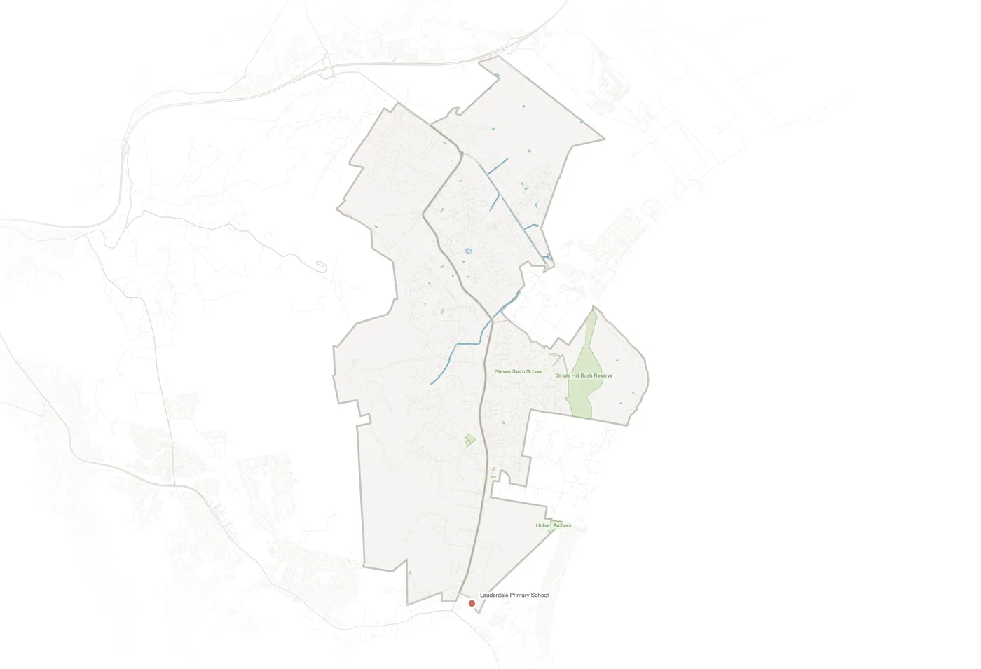 Acton Park urban fabric map