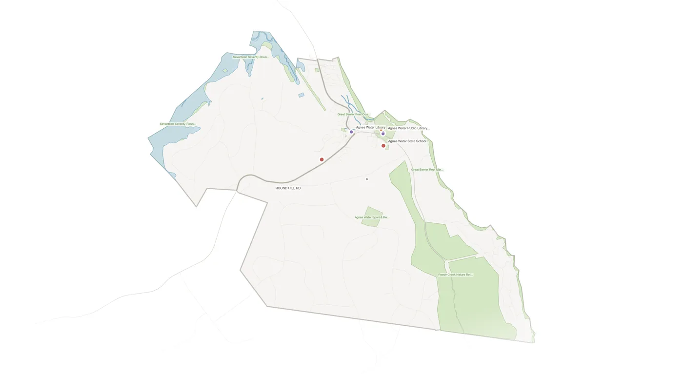 Agnes Water urban fabric map