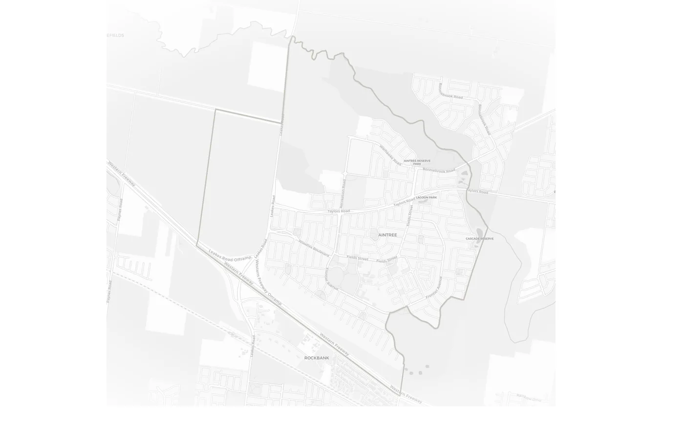 Aintree urban fabric map