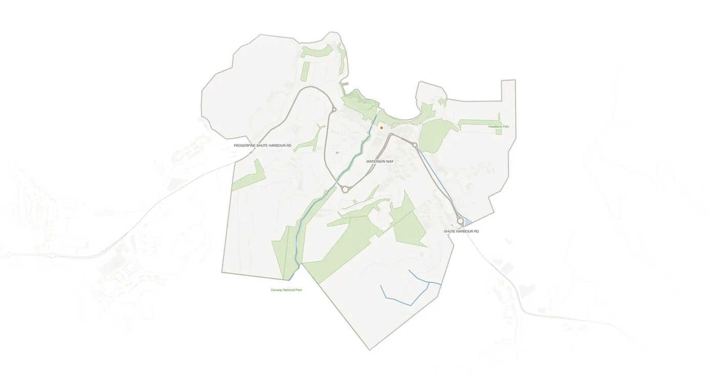 Airlie Beach urban fabric map