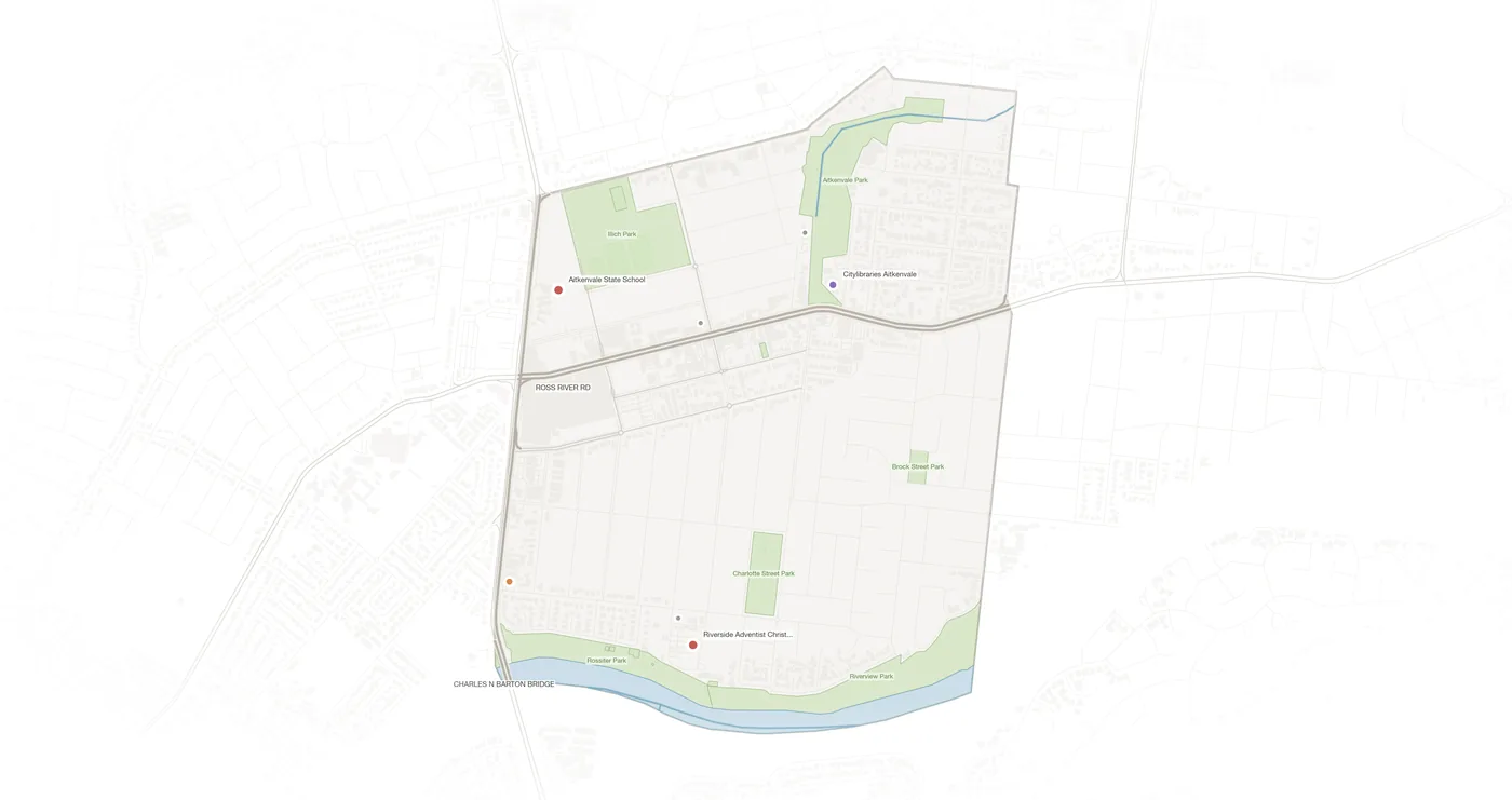 Aitkenvale urban fabric map
