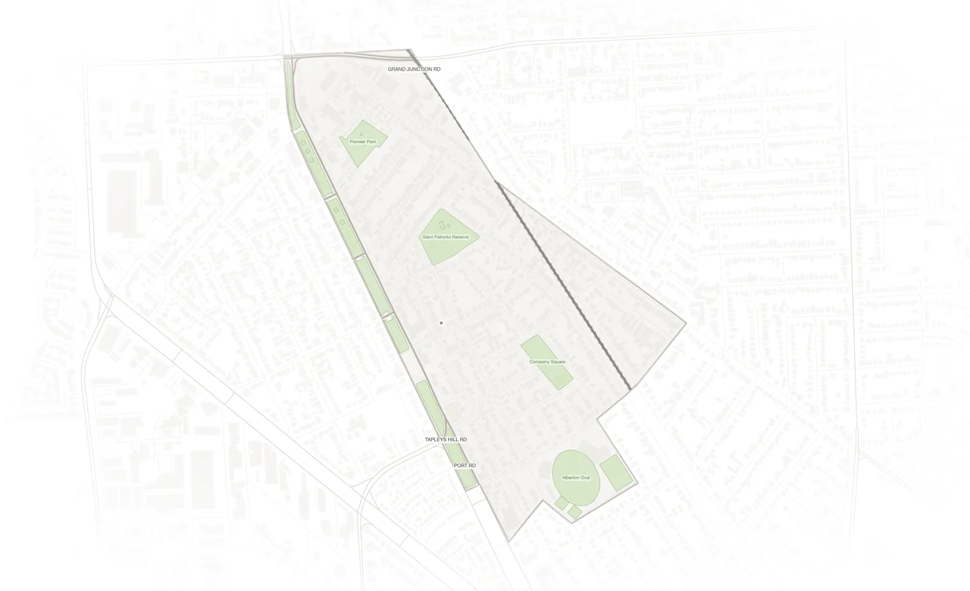 Alberton urban fabric map