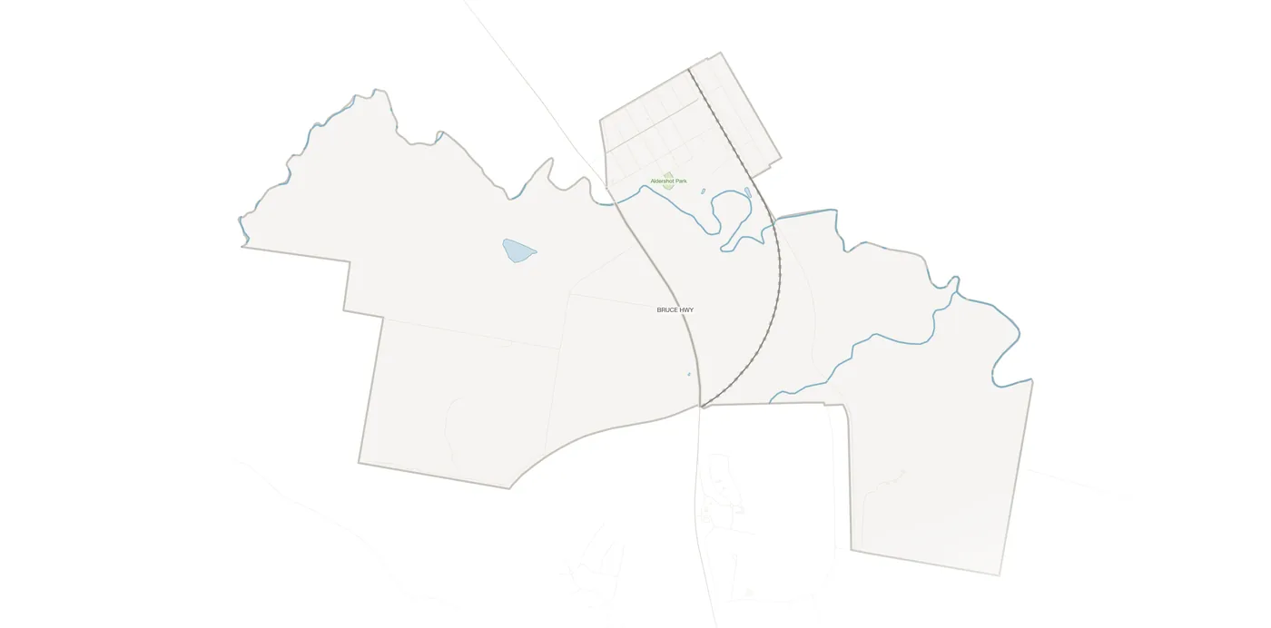 Aldershot urban fabric map