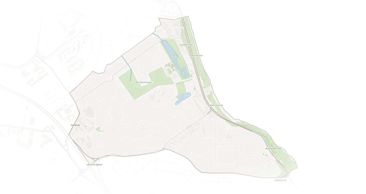 Alexandra Headland urban fabric map