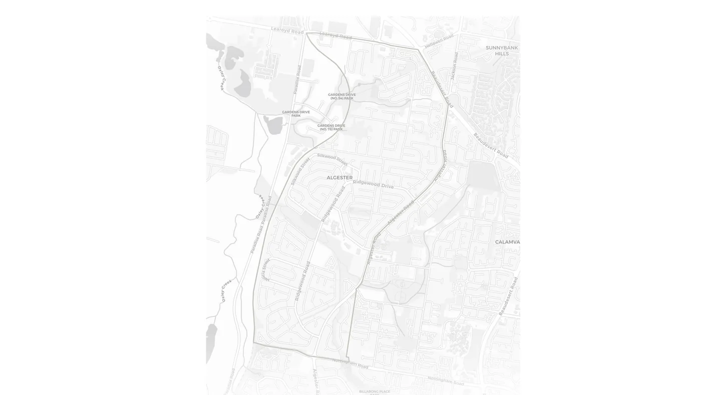 Algester urban fabric map