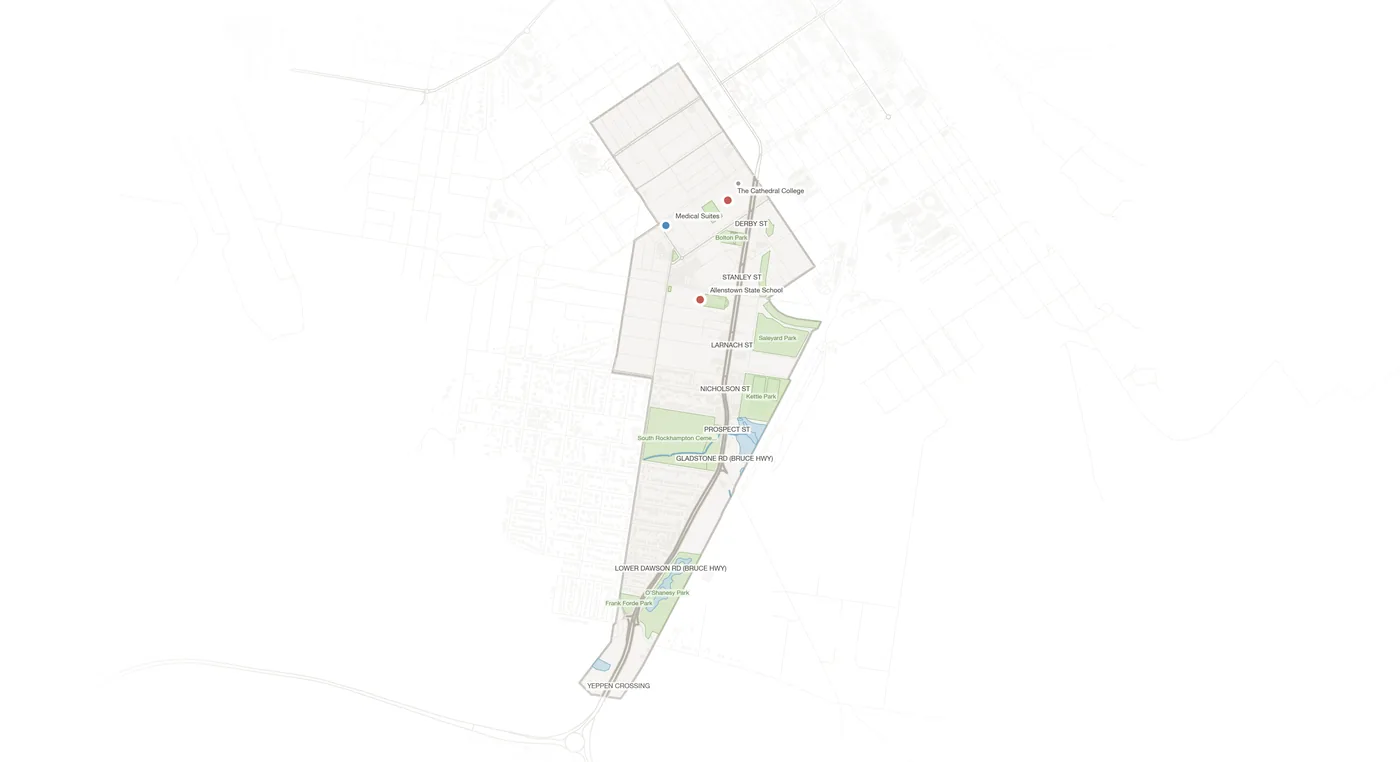 Allenstown urban fabric map