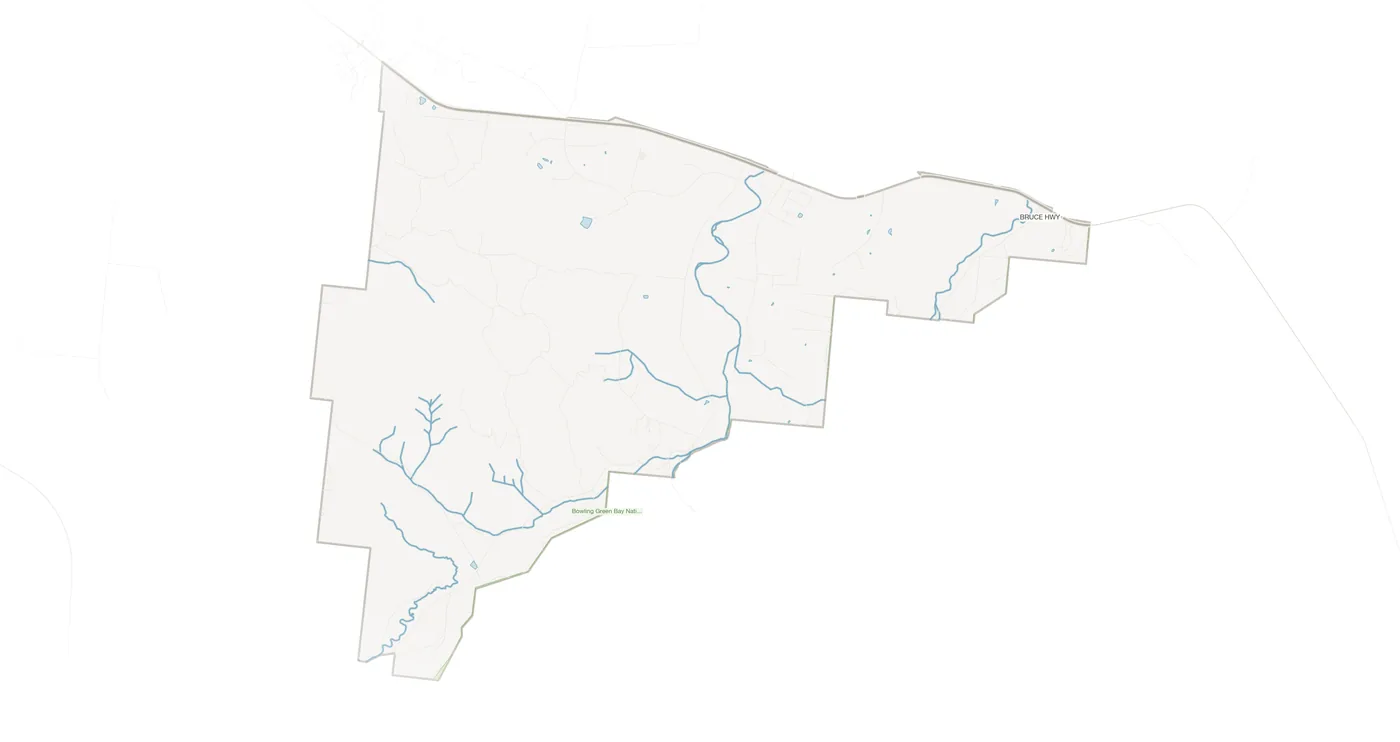 Alligator Creek urban fabric map