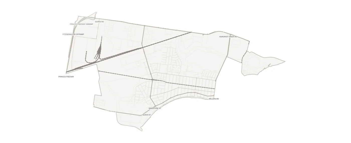 Altona urban fabric map