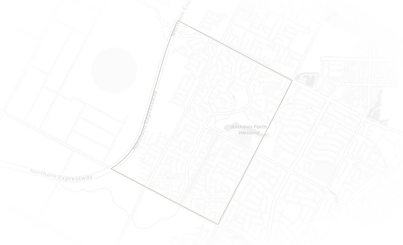 Andrews Farm urban fabric map