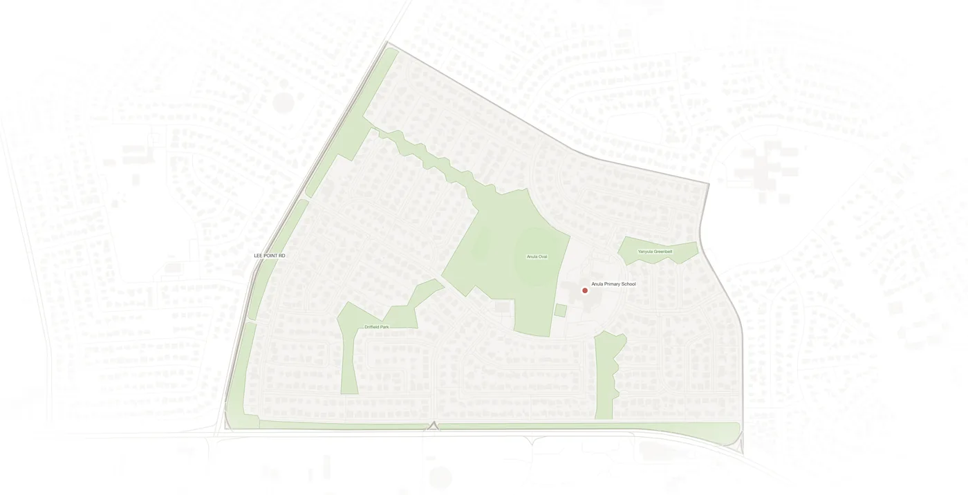 Anula urban fabric map