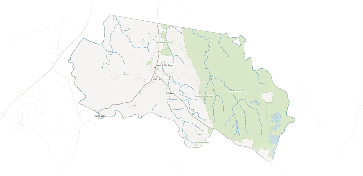 Appin urban fabric map