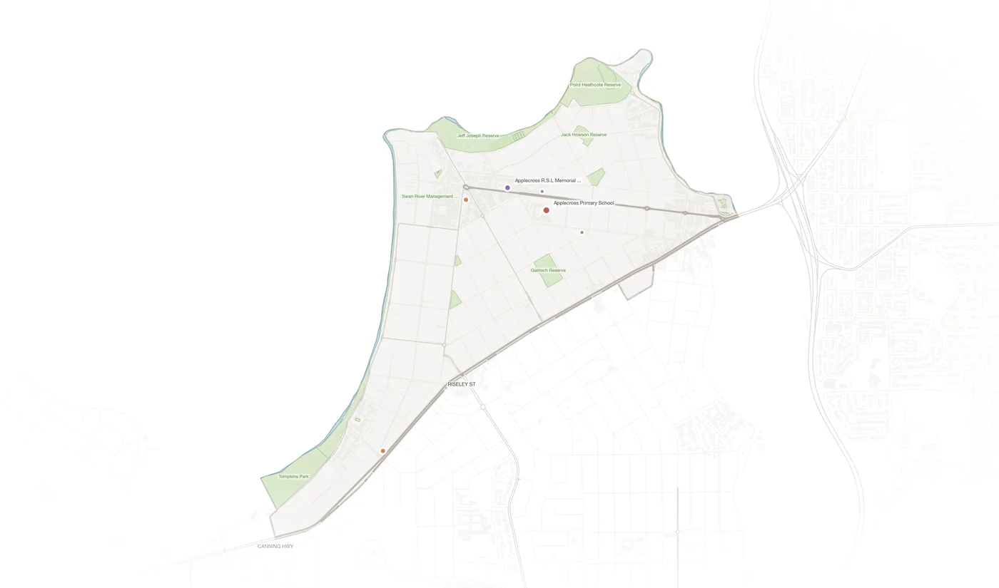 Applecross urban fabric map