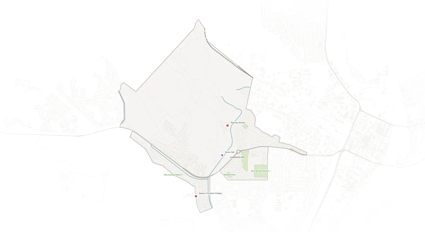 Araluen urban fabric map