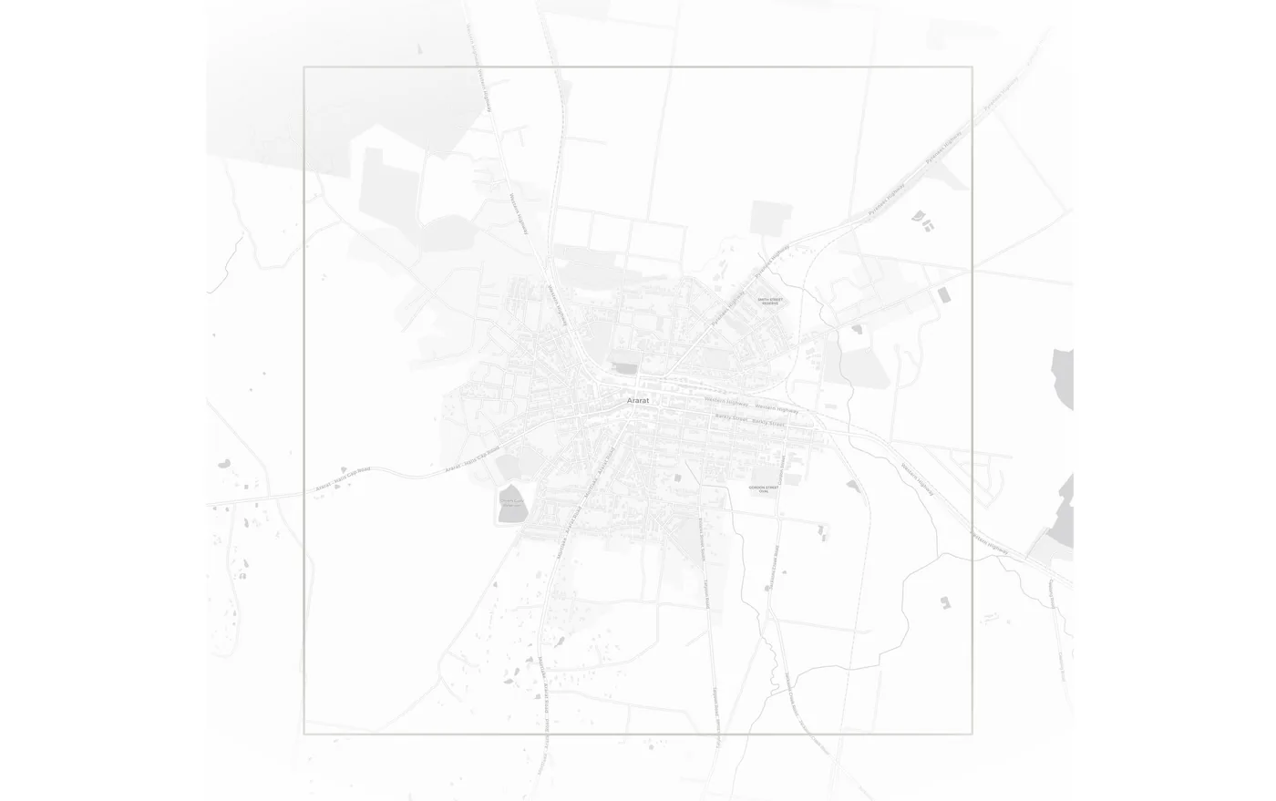 Ararat urban fabric map
