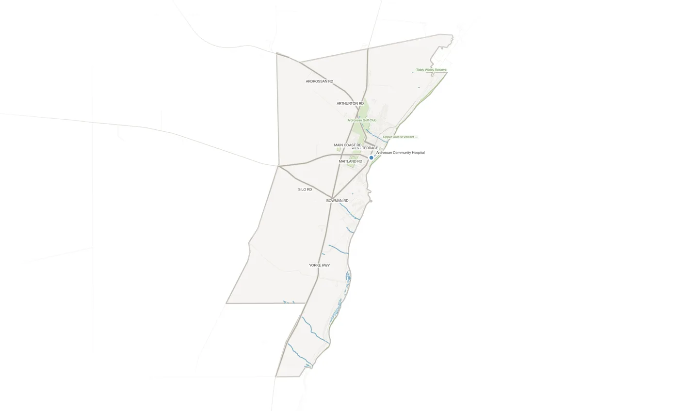 Ardrossan urban fabric map