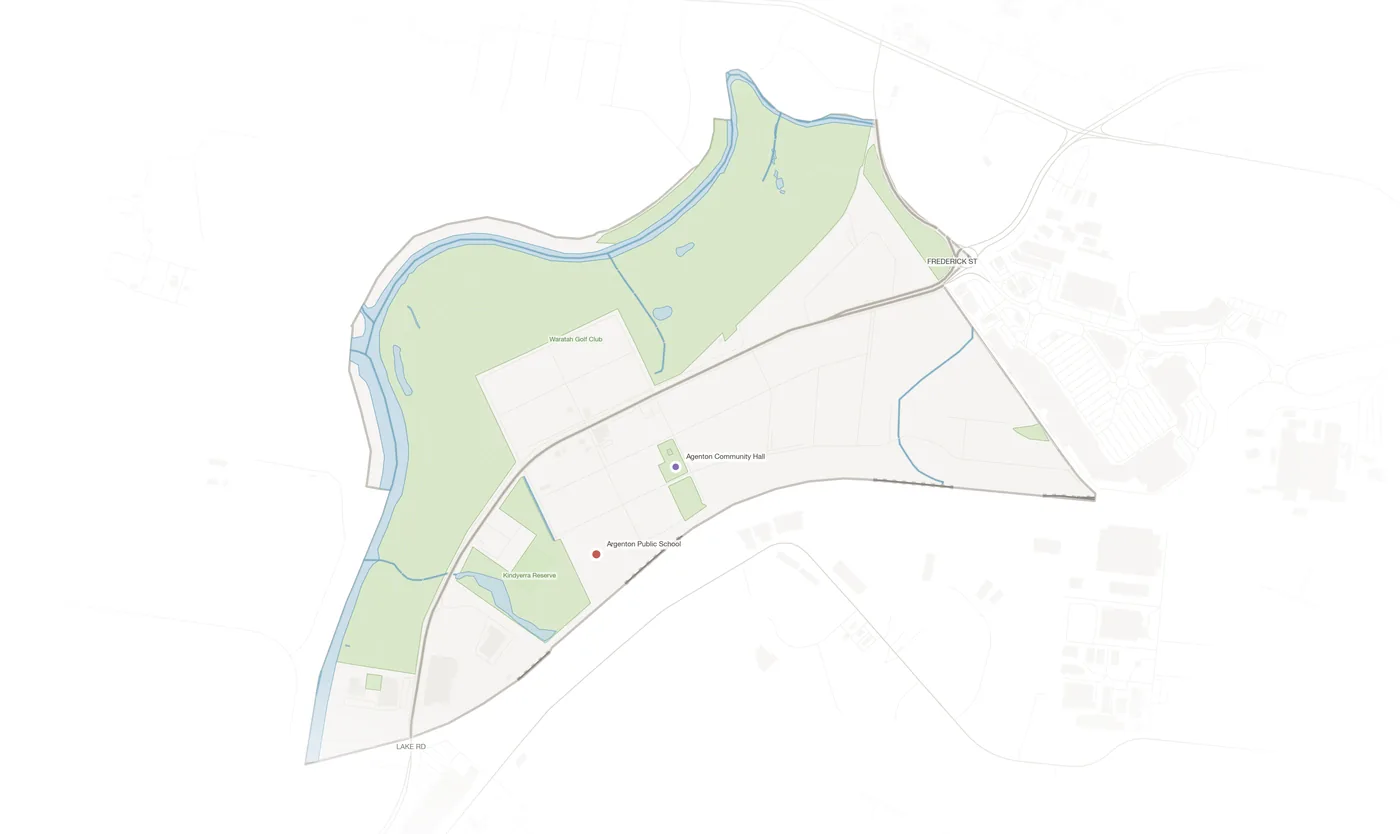 Argenton urban fabric map